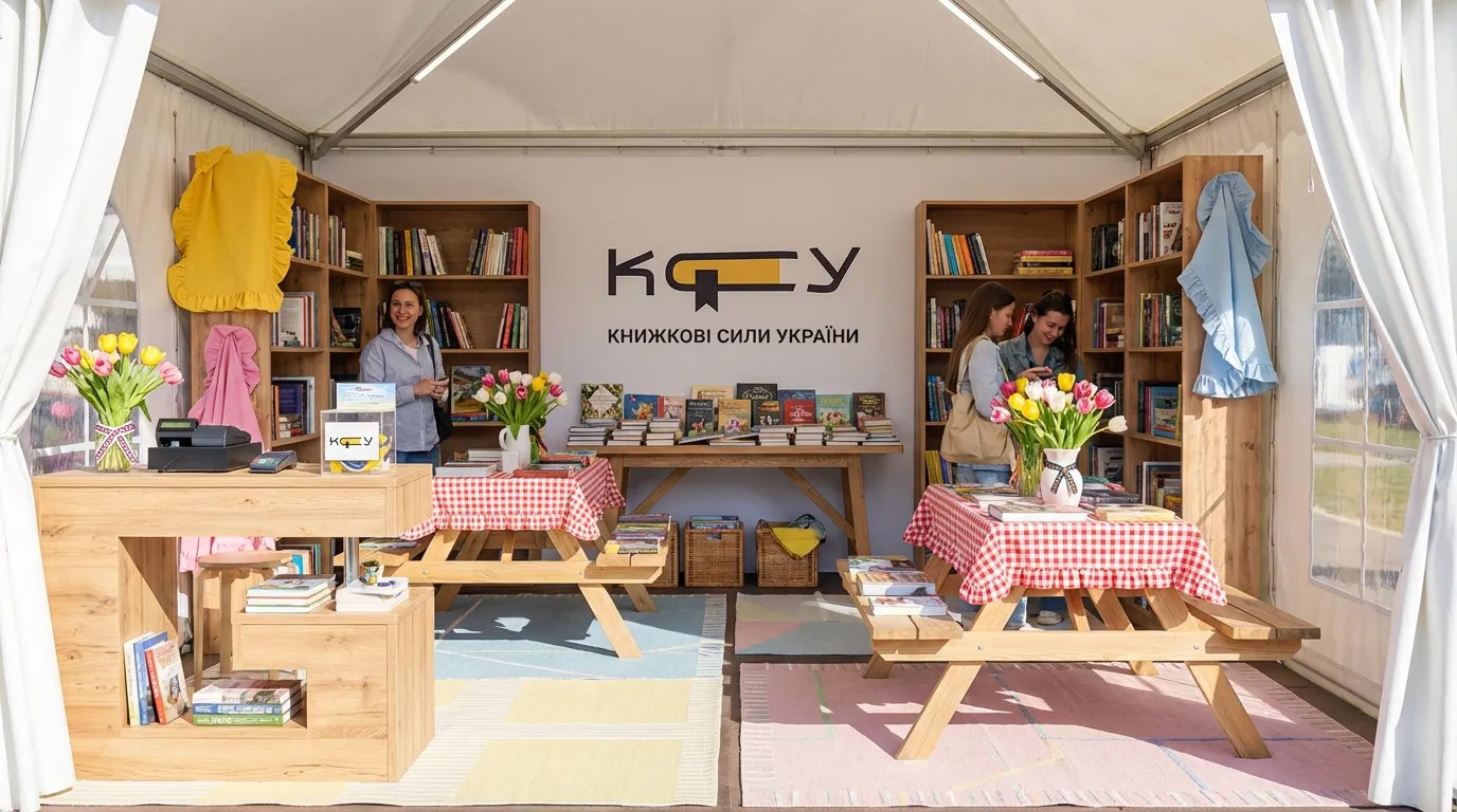 Намет Книжкових сил України на ярмарку